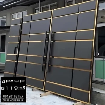 درب مدرن ویلایی – مدل قاب